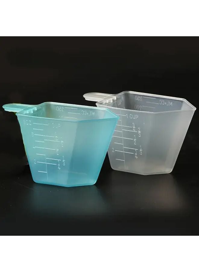 10pcs Blue And White 250ml Measuring Spoons For Detergent Powder And Liquid - Image 1